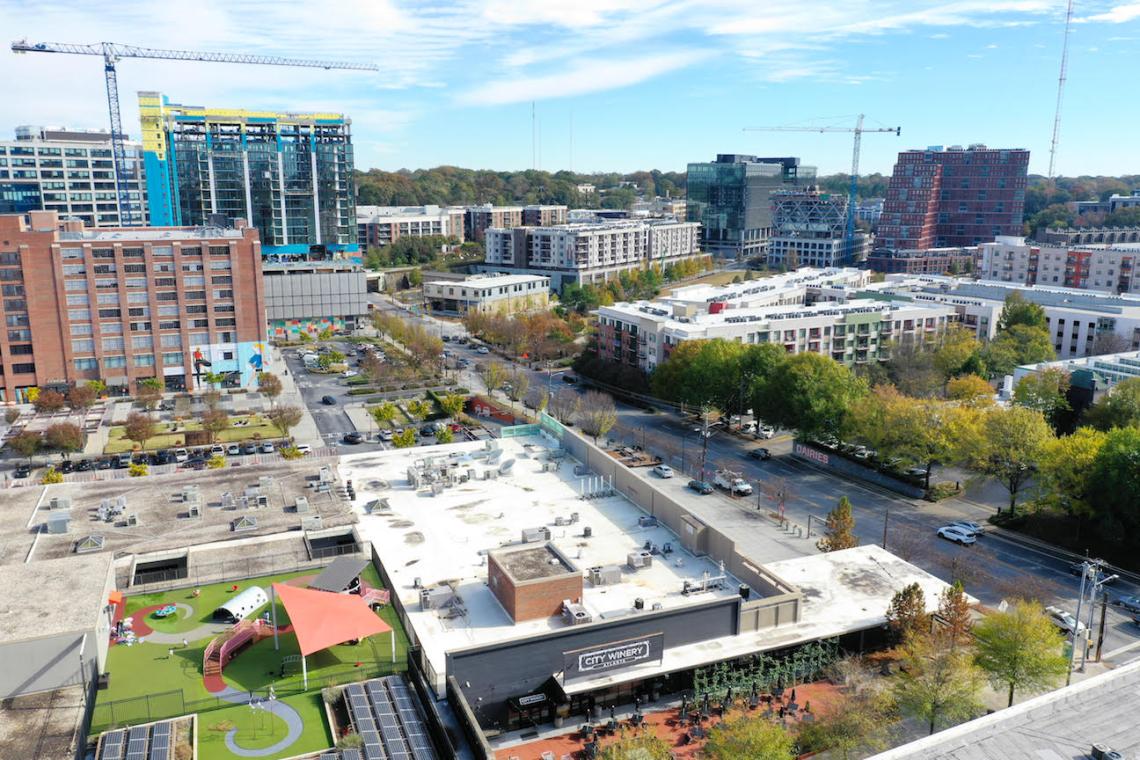 Ponce City Market's first new highrise tops out over BeltLine